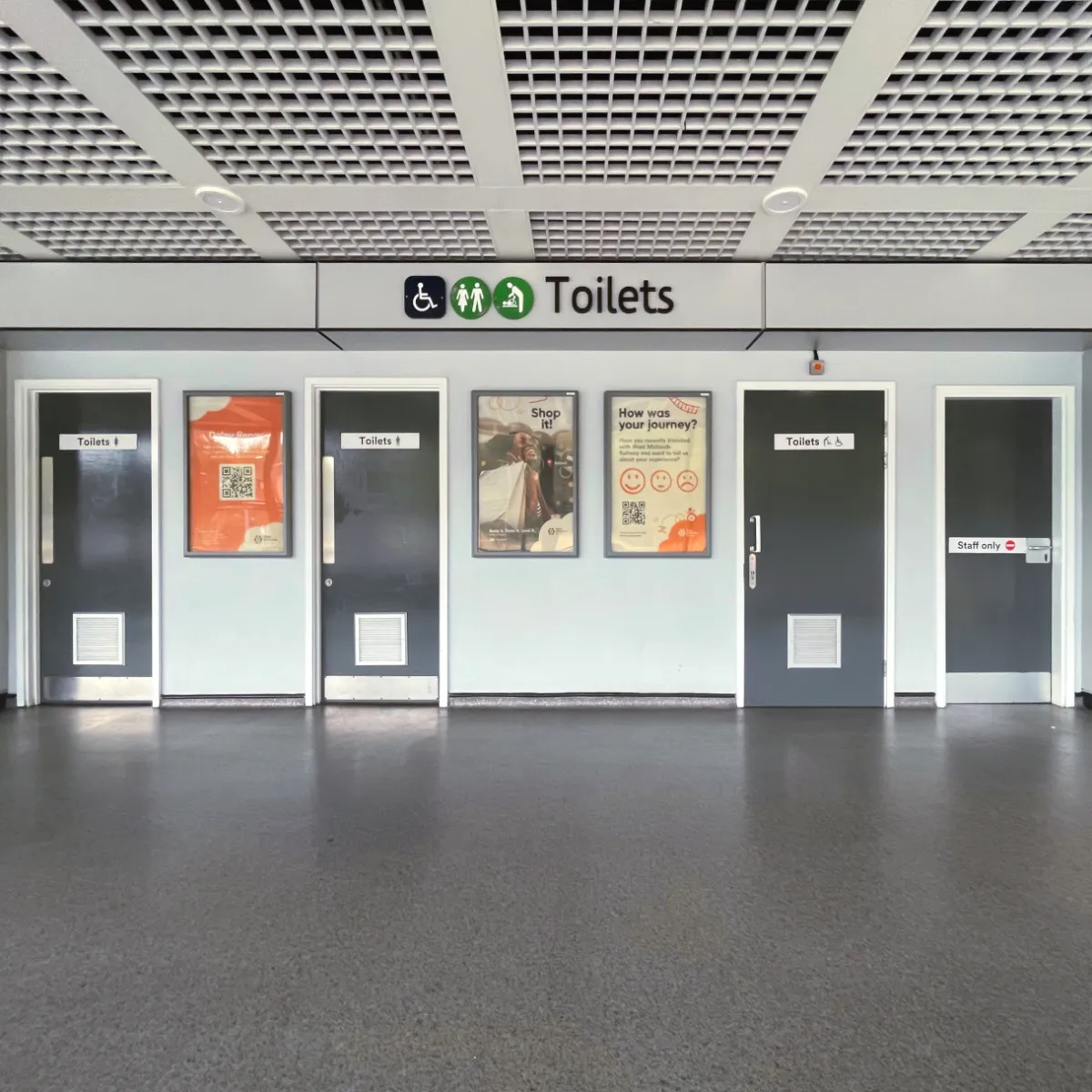 Toilet facilities signage