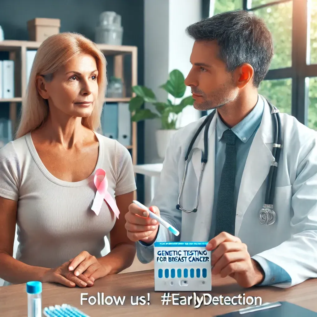 doctor with breast cancer patient