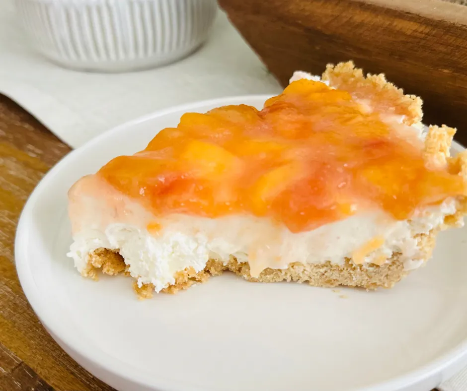 No-Bake Peach Pie
