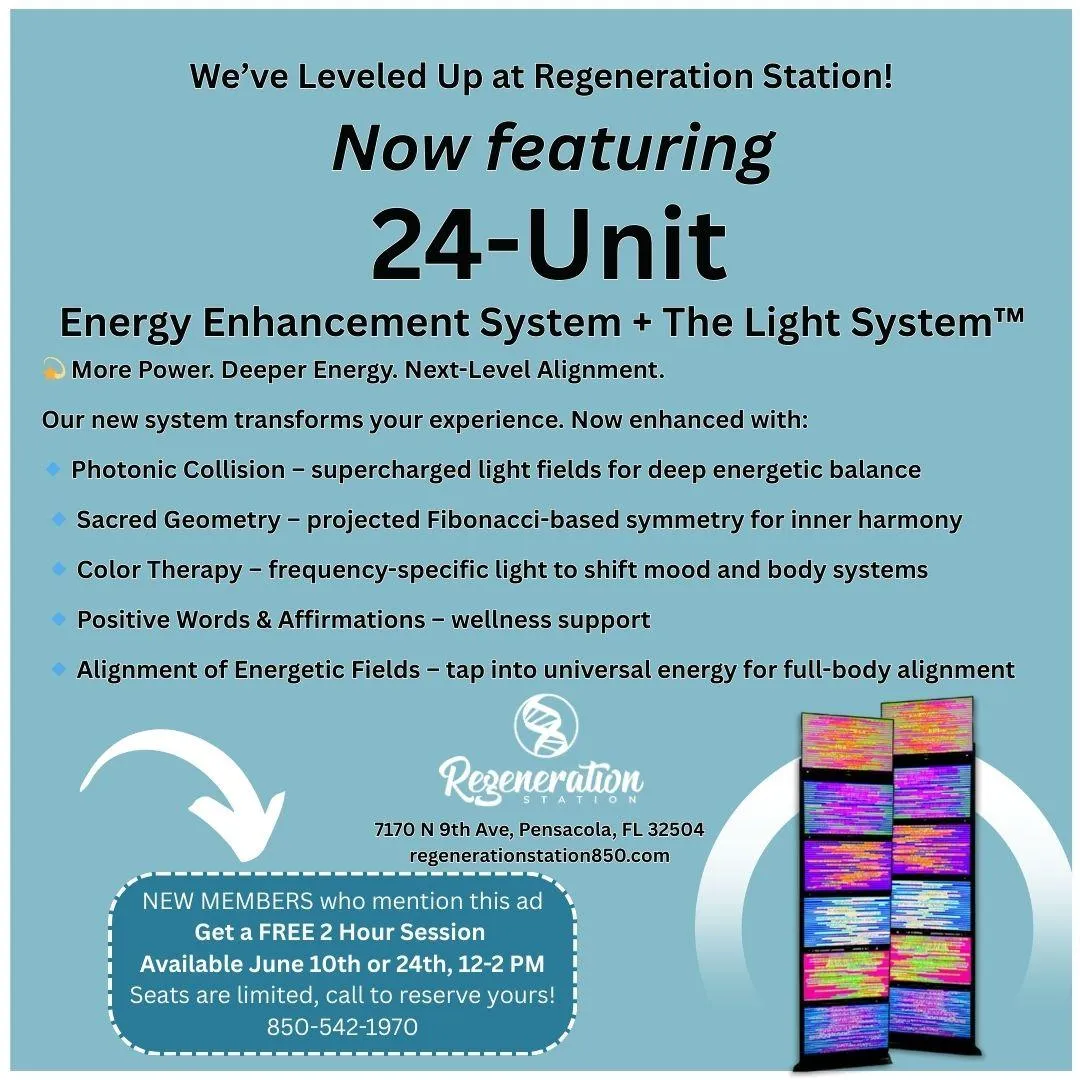 Regeneration Station | Upgrade to The 24-Unit Light System & Premium Wellness Memberships