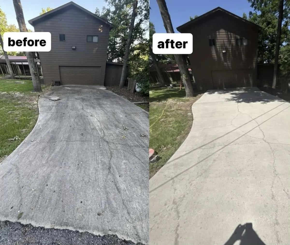 Driveway Pressure Washing