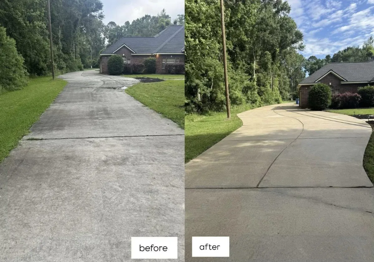 Driveway Pressure Washing
