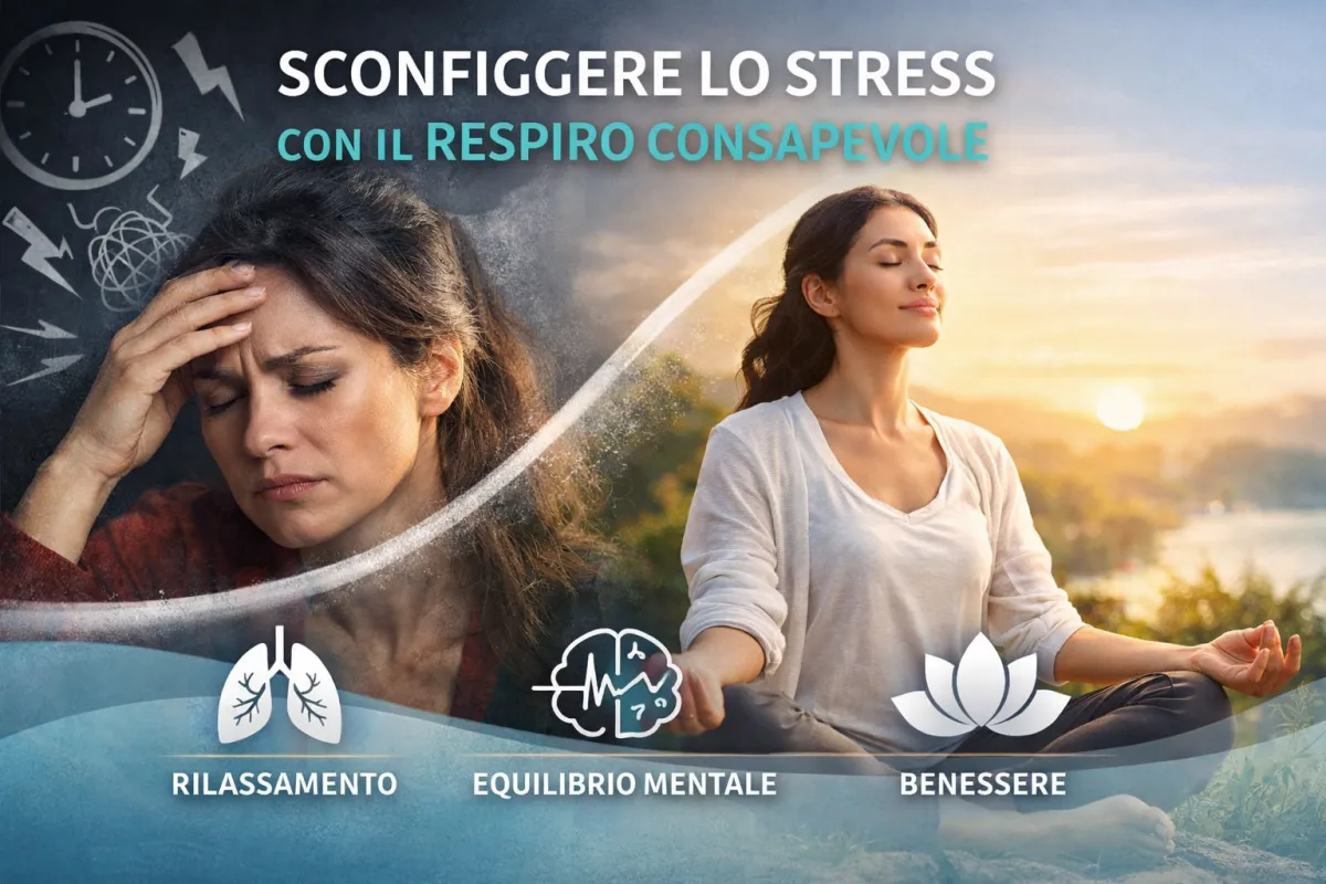Sconfiggere lo stress con il respiro consapevole