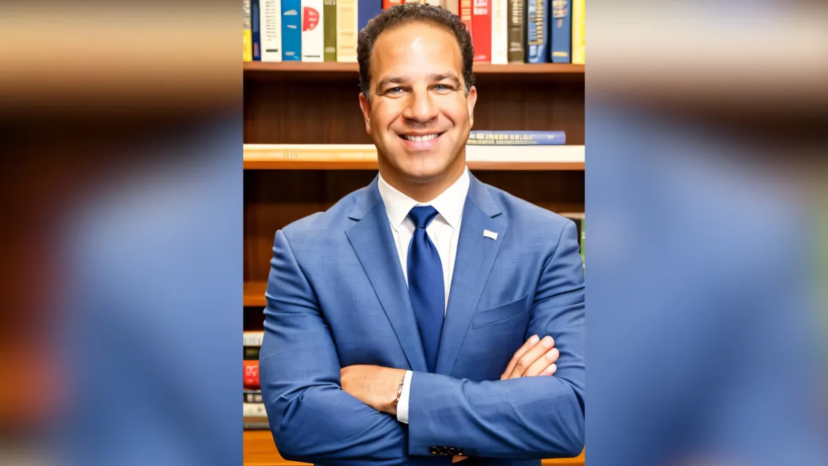 Promotional image for article announcing an AI candidate concept for City Manager.