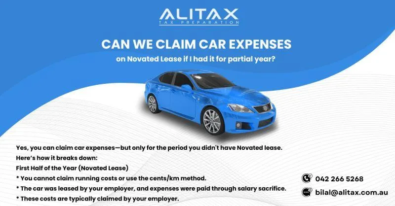 Can You Claim Car Expenses on a Novated Lease (Partial Year)?
