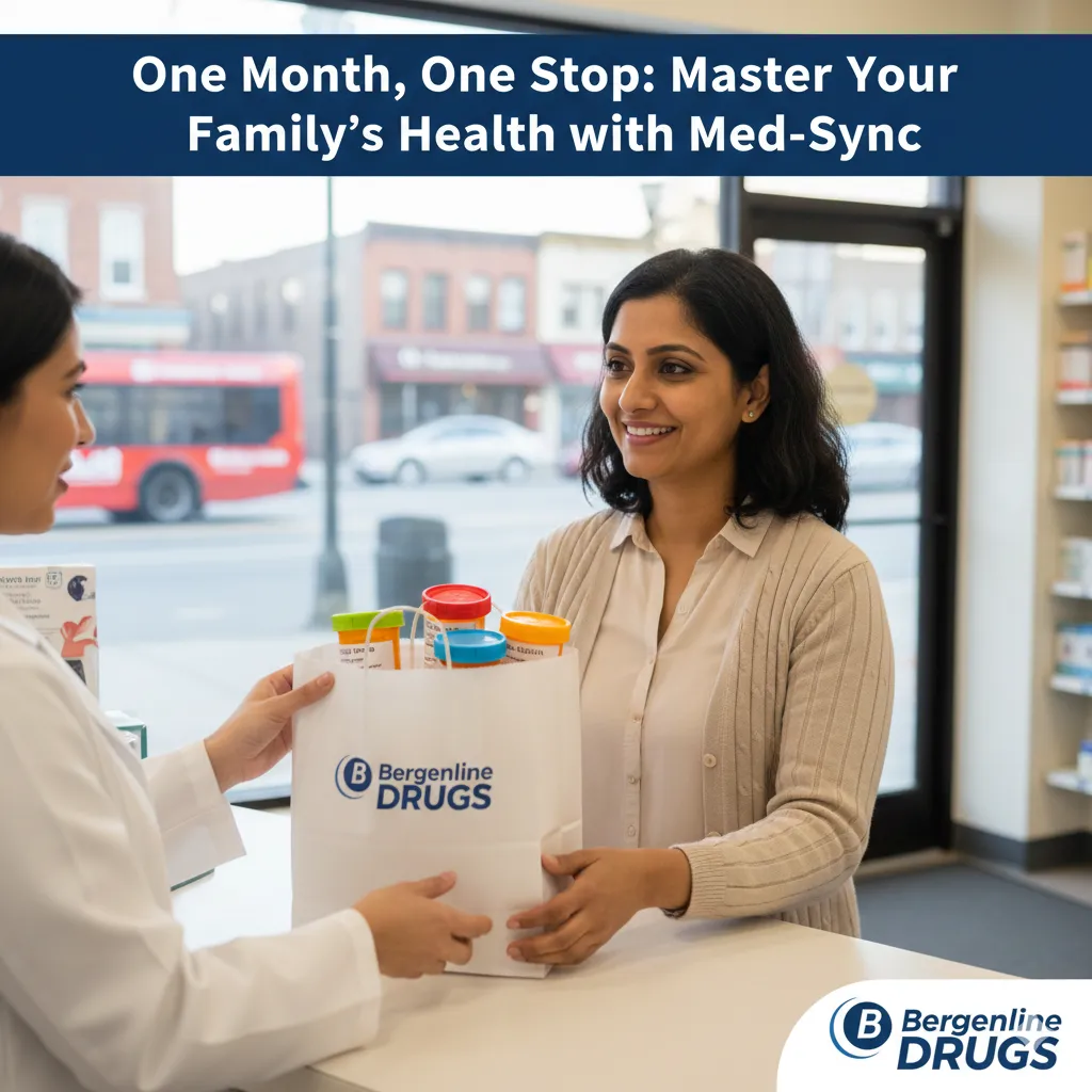 Med-Sync at Bergenline Drugs | Sync All Family Refills in One Stop