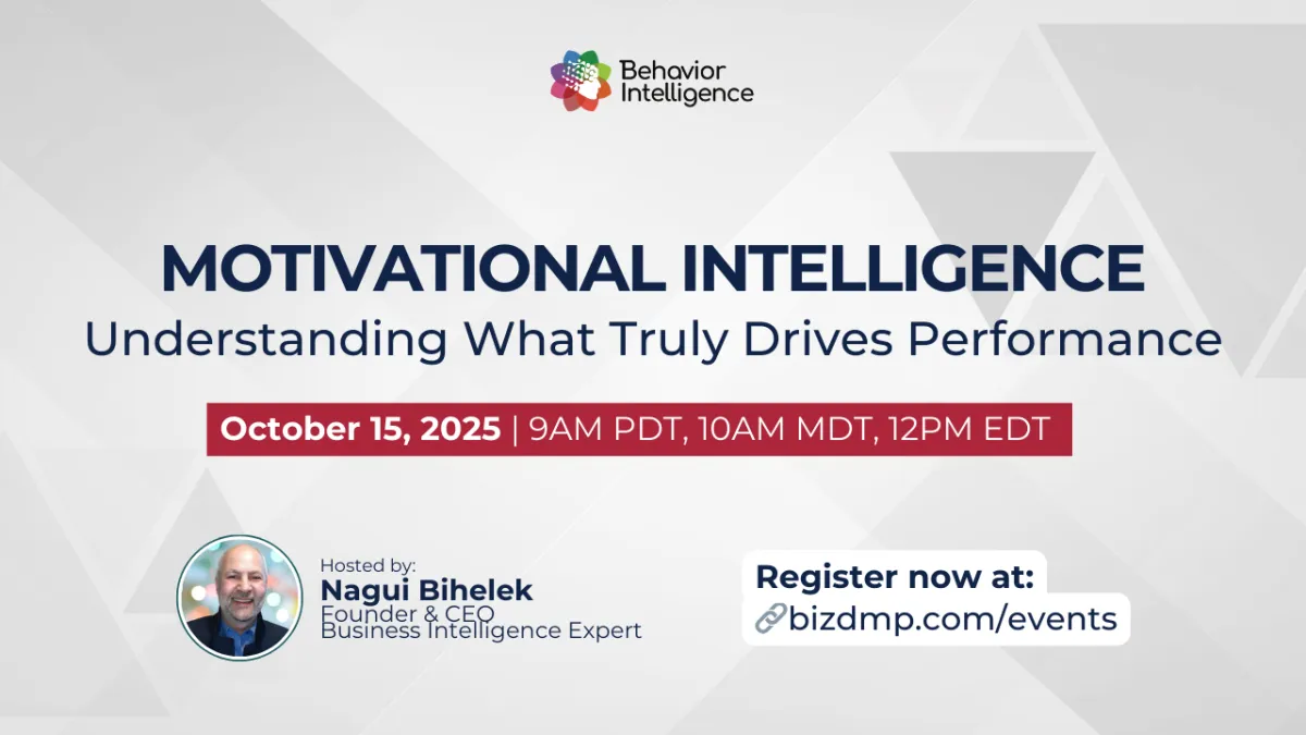 October 15, 2025 - Motivational Intelligence: Understanding What Truly Drives Performance
