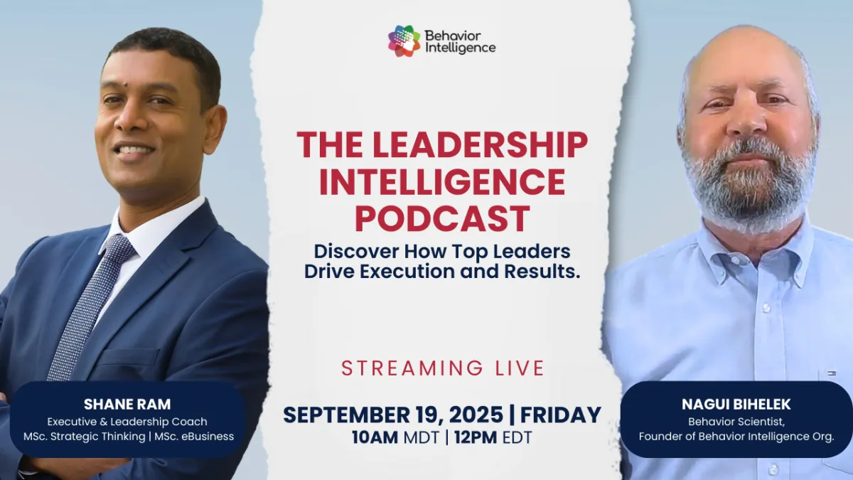 Leadership Intelligence Podcast with Shane Ram