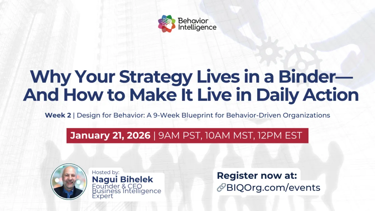 January 21, 2026 - Why Your Strategy Lives in a Binder—And How to Make It Live in Daily Action