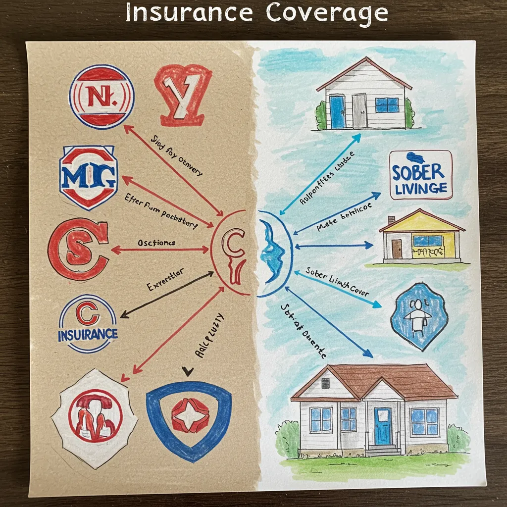 Picture showing what's covered by insurance for sober living homes