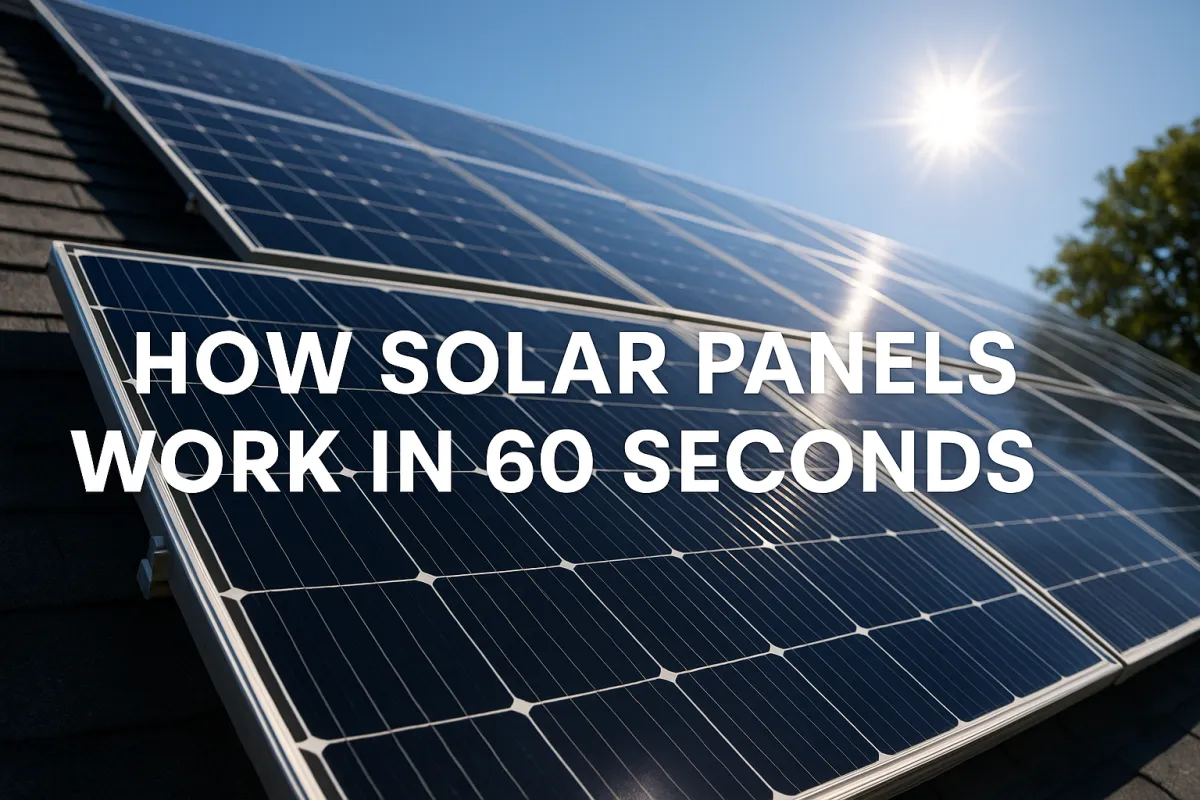 How Solar Panels Work in 60 Seconds