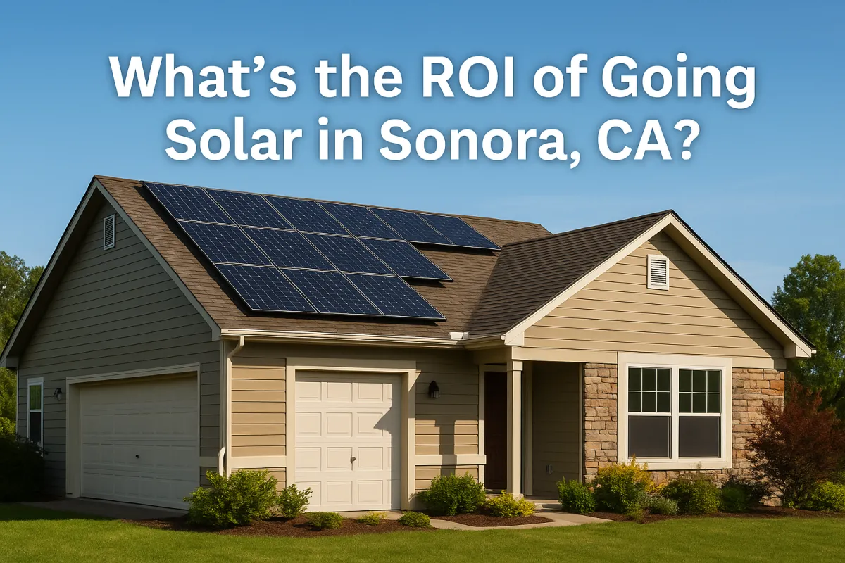 What’s the ROI of Going Solar in Sonora, CA?