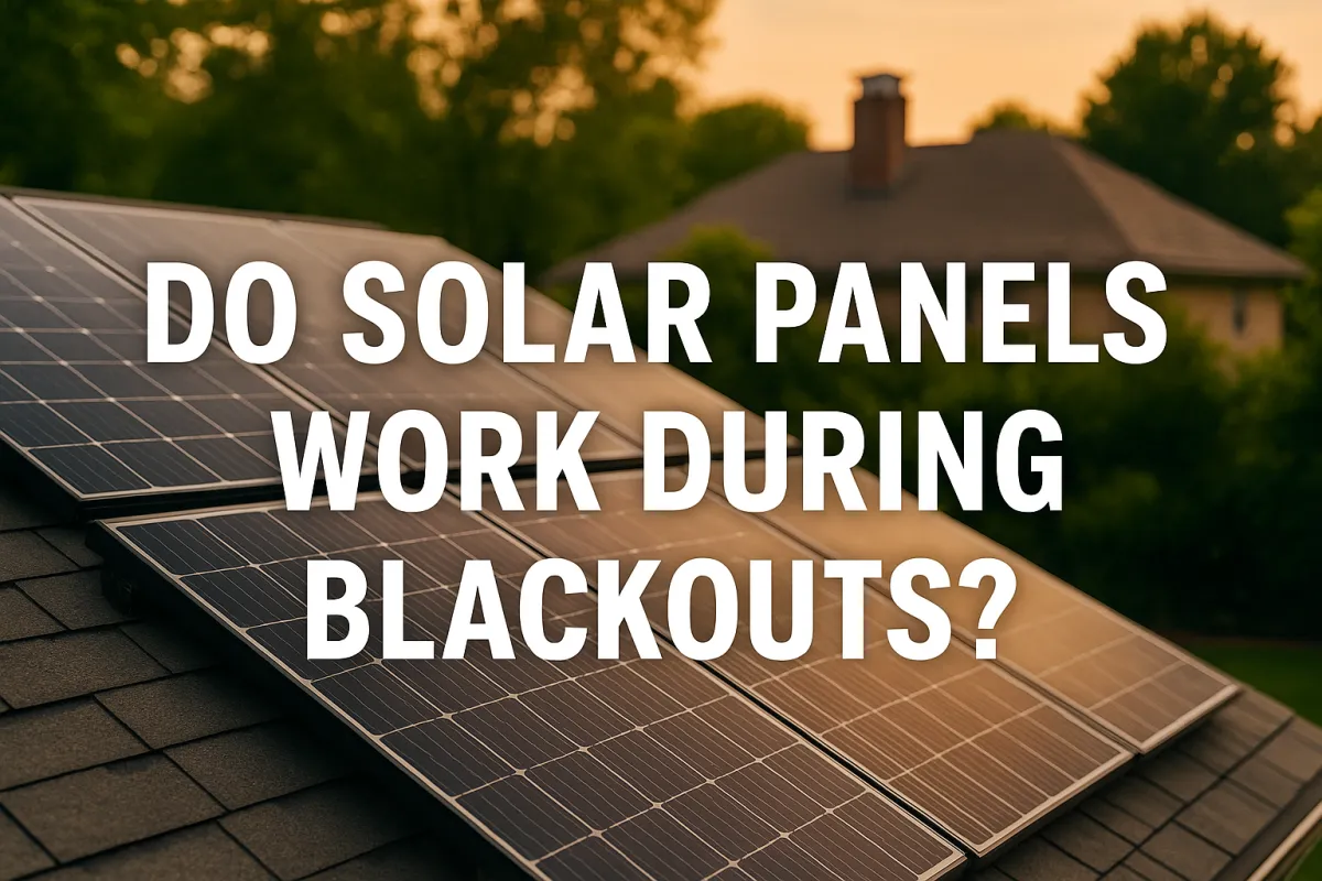 Do Solar Panels Work During Blackouts?