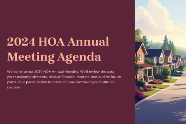 HOA Annual Meeting Recap