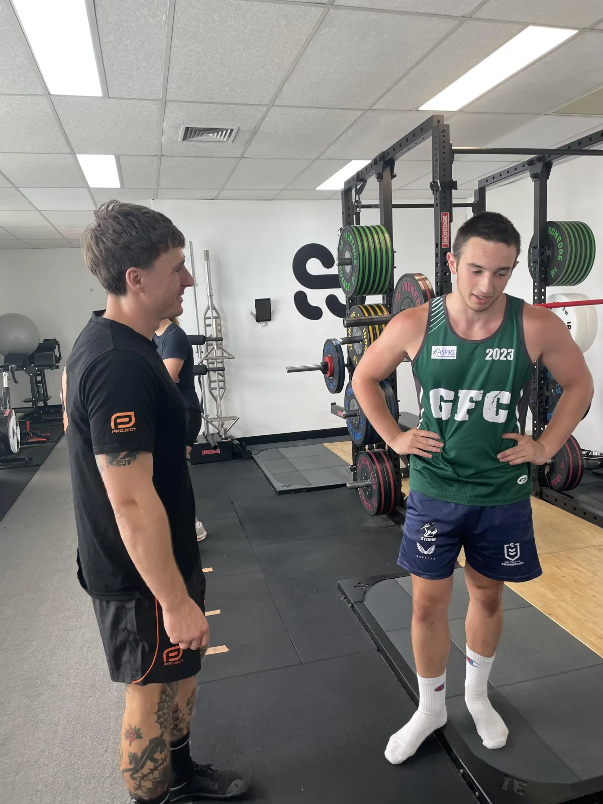 AFL Athlete strength training for injury prevention