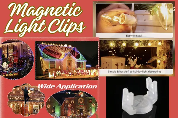 Christmas Lights Magnetic Light Clips