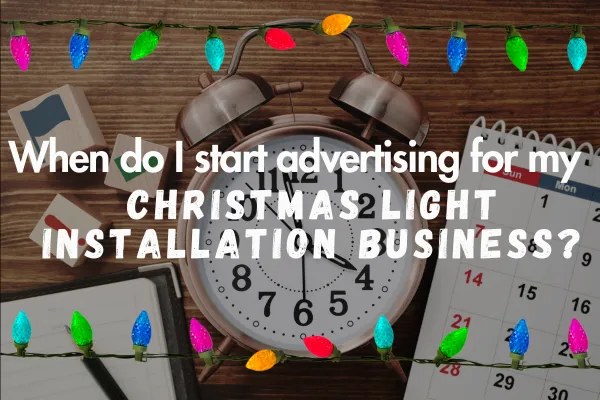Christmas Lights installation Advertising