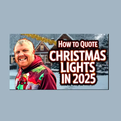 quoting Christmas lights installaion