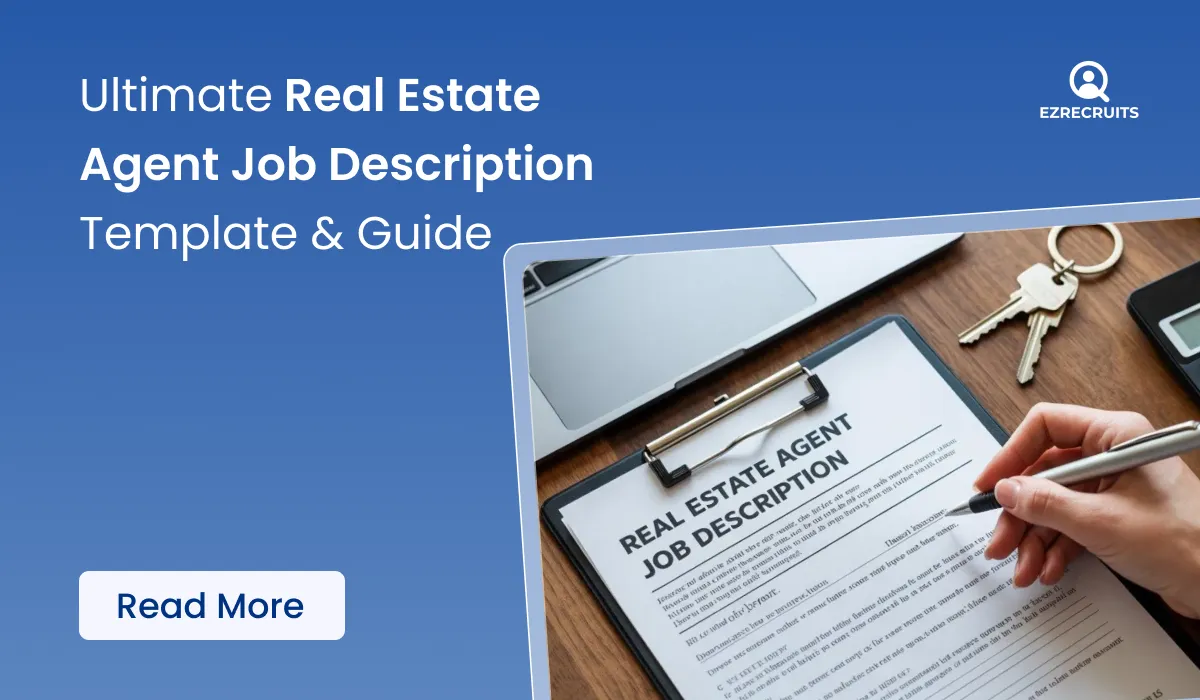 real estate agent job description template