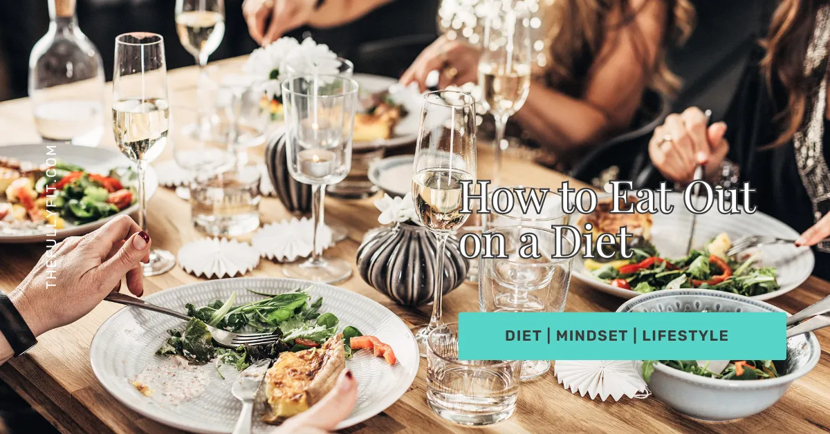people enjoying dinner together with healthy food options