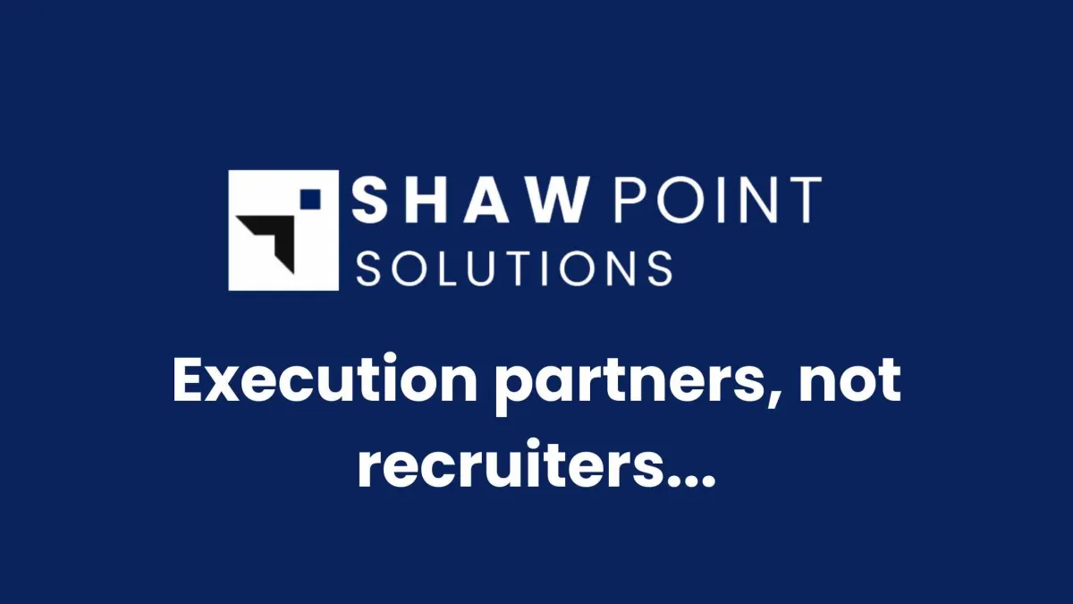 execution partners, not recruiters