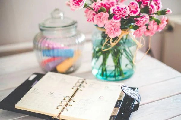 image of an organized desk