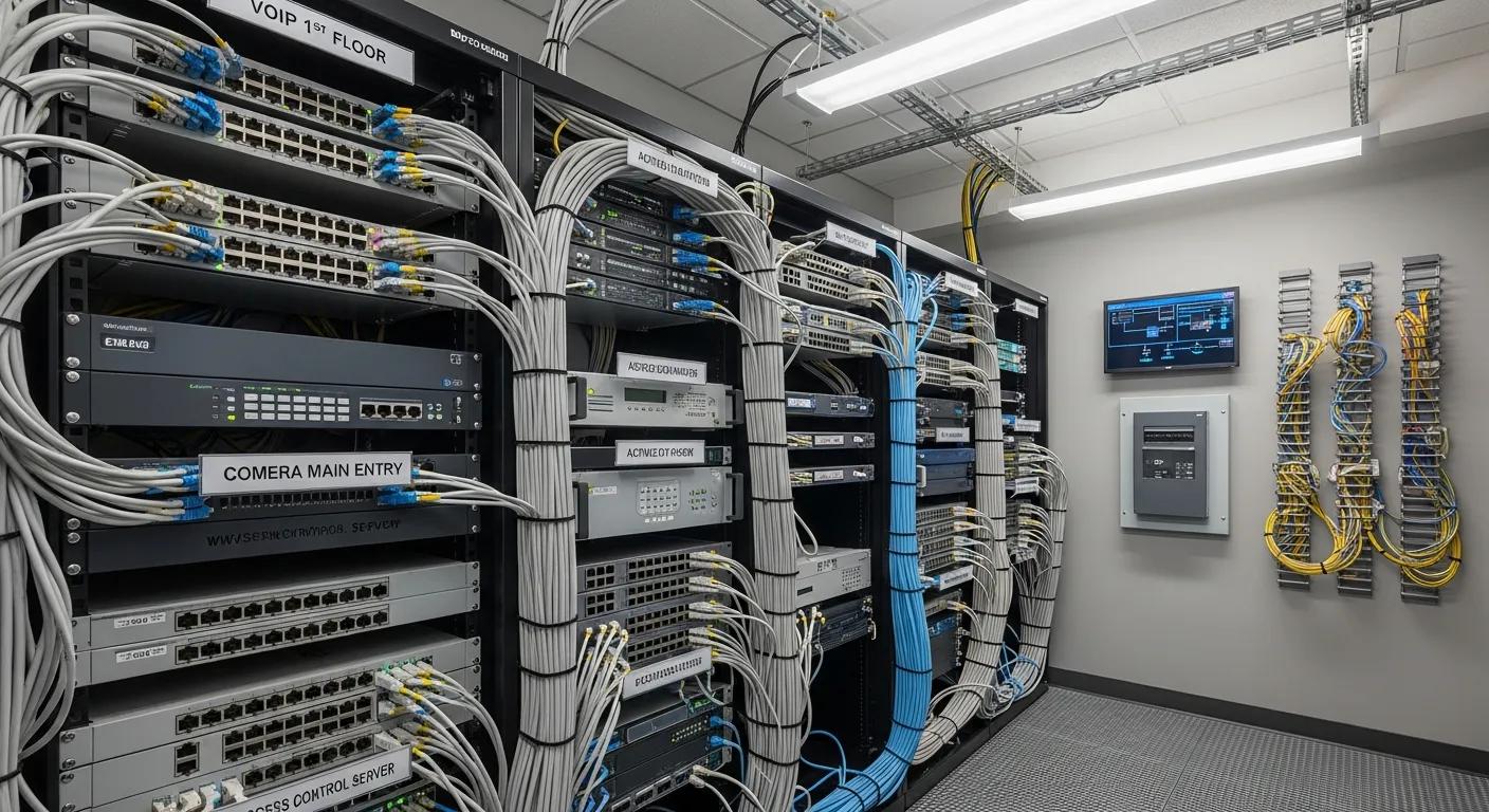 Structured Cabling for VoIP, Security Cameras, and Access Control in San Antonio