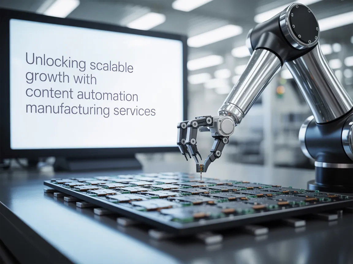 Content Automation for Manufacturing Services and Boost Efficiency