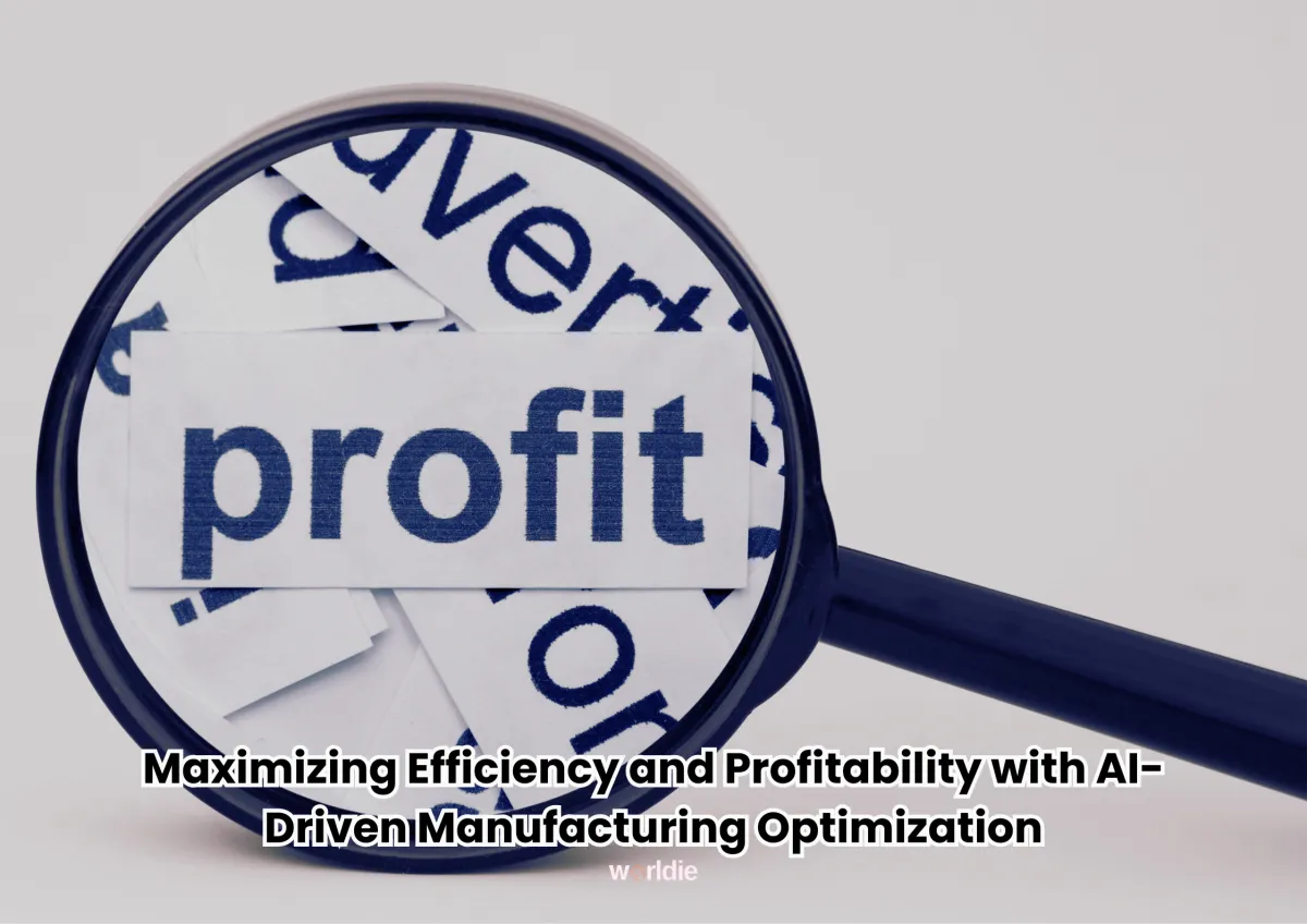AI-driven manufacturing optimization for scaling profits