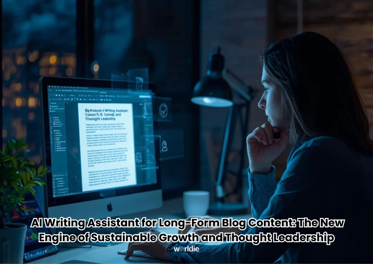 AI writing assistant for long-form blog content