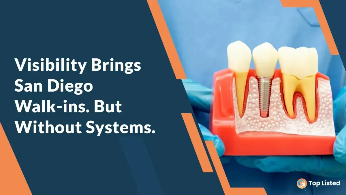 Visibility Brings San Diego Walk-ins. But Without Systems