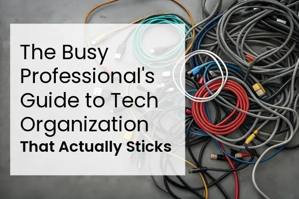 The Busy Professional's Guide to Tech Organization That Actually Sticks