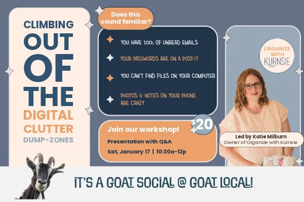 In-Person Event: Climbing Out of the Digital Clutter Dump Zone