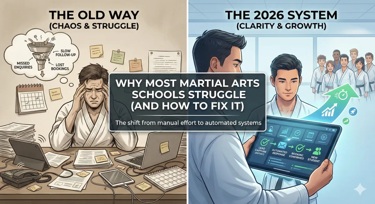 Why Most Martial Arts Schools Struggle to Get New Students (And How to Fix It in 2026)