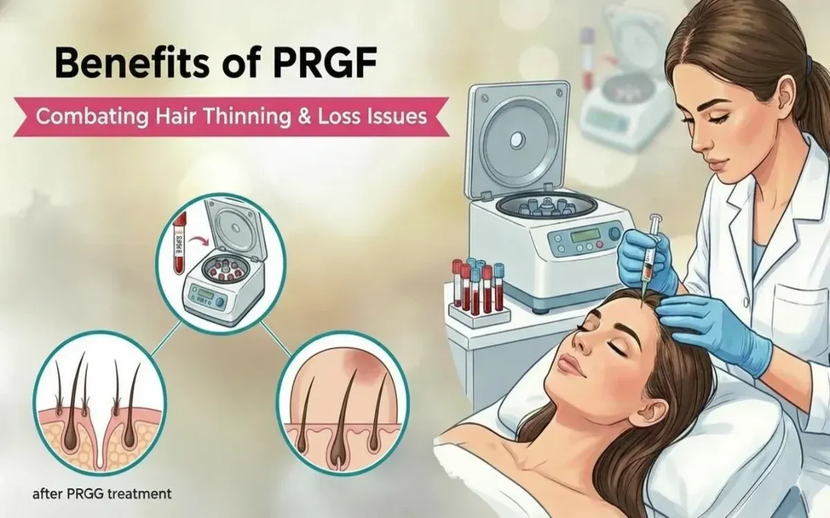 Explore the benefits of PRGF for hair loss: enhanced follicle nutrition, reduced breakage, stronger strands and visibly fuller-looking hair over time.
