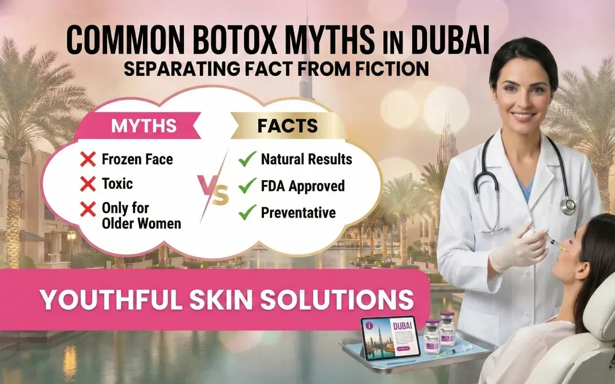 Considering anti-aging treatments? Discover the truth behind top Botox myths prevalent in Dubai. Get the facts on safety, procedure, and achieving a natural look.