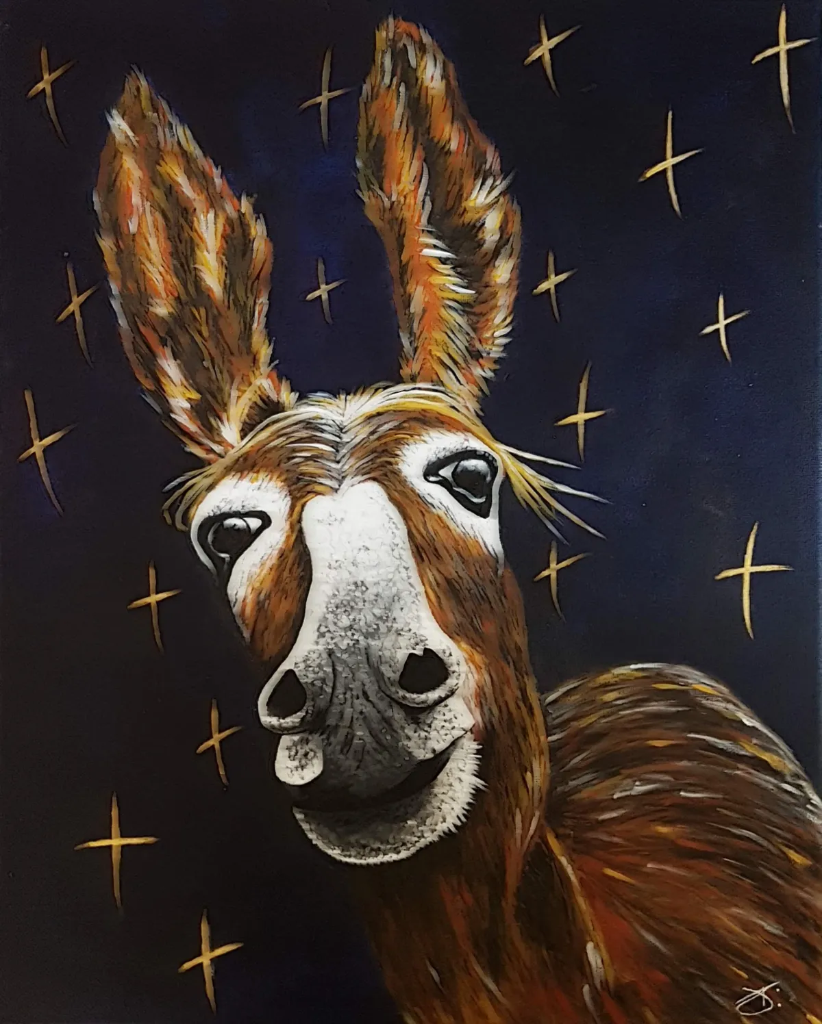 Janine Tonkin Art - Donkey - Original Acrylic - Still one of my favourites