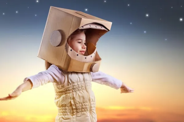 A child in a safe space