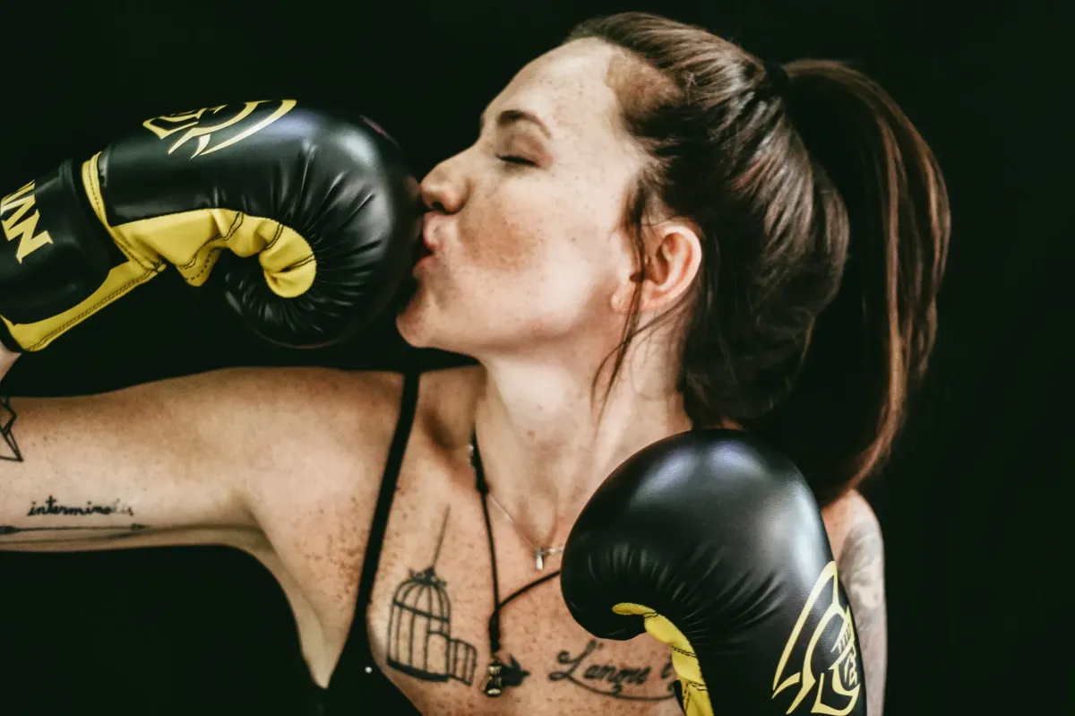 Woman Boxer ready to fight!