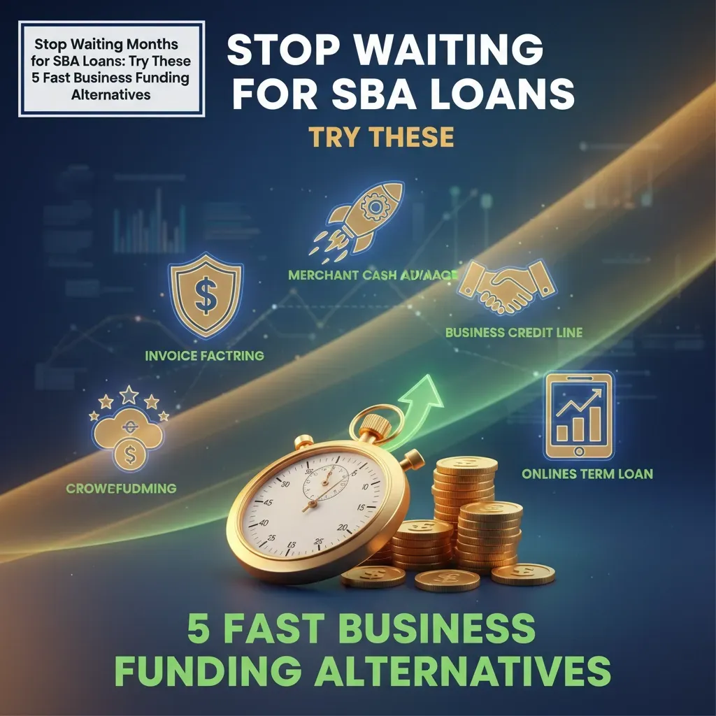 Stop Waiting Months for SBA Loan: Try These 5 Fast Business Funding Alternatives