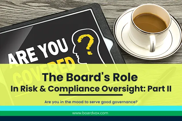 Risk and Compliance Oversight