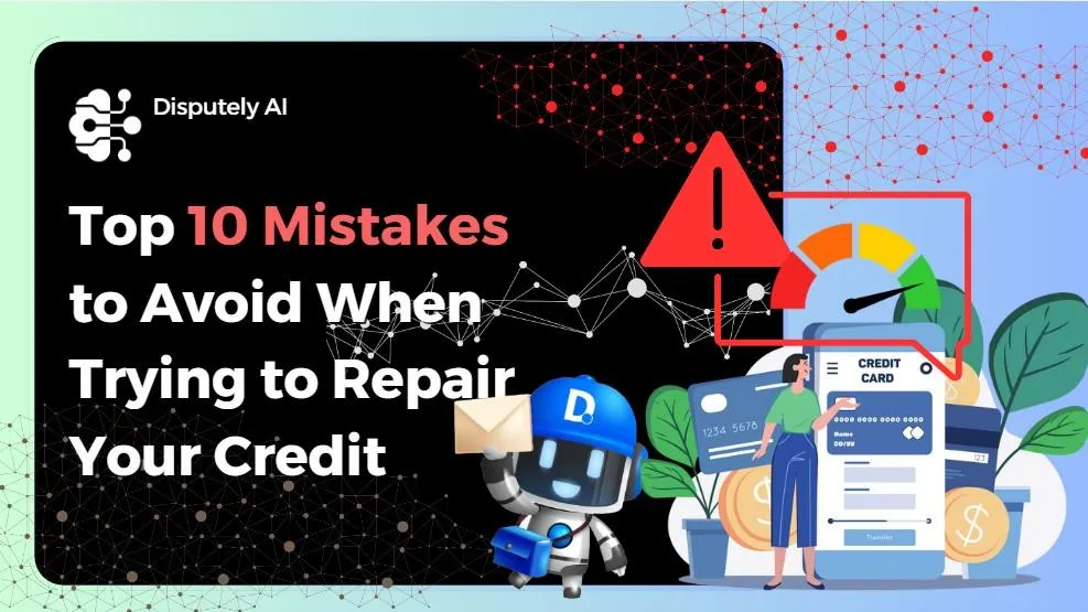 Mistakes to Avoid When Trying to Repair Your Credit