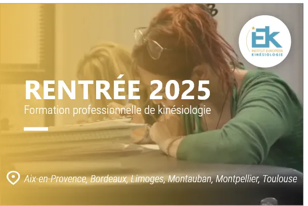 Rentrée 2025 - Formation professionnelle de kinésiologie 