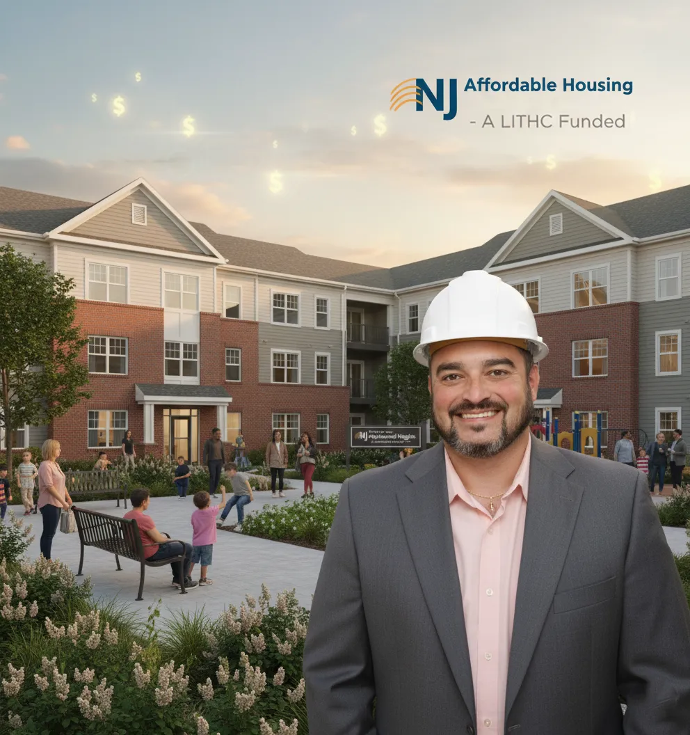 Chris in a Community-based affordable housing apartments in New Jersey
