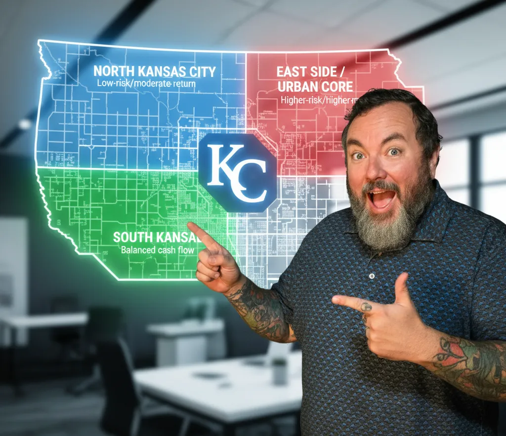 Tyler showing the background Map graphic highlighting North, South, and East side KC investment zones 1