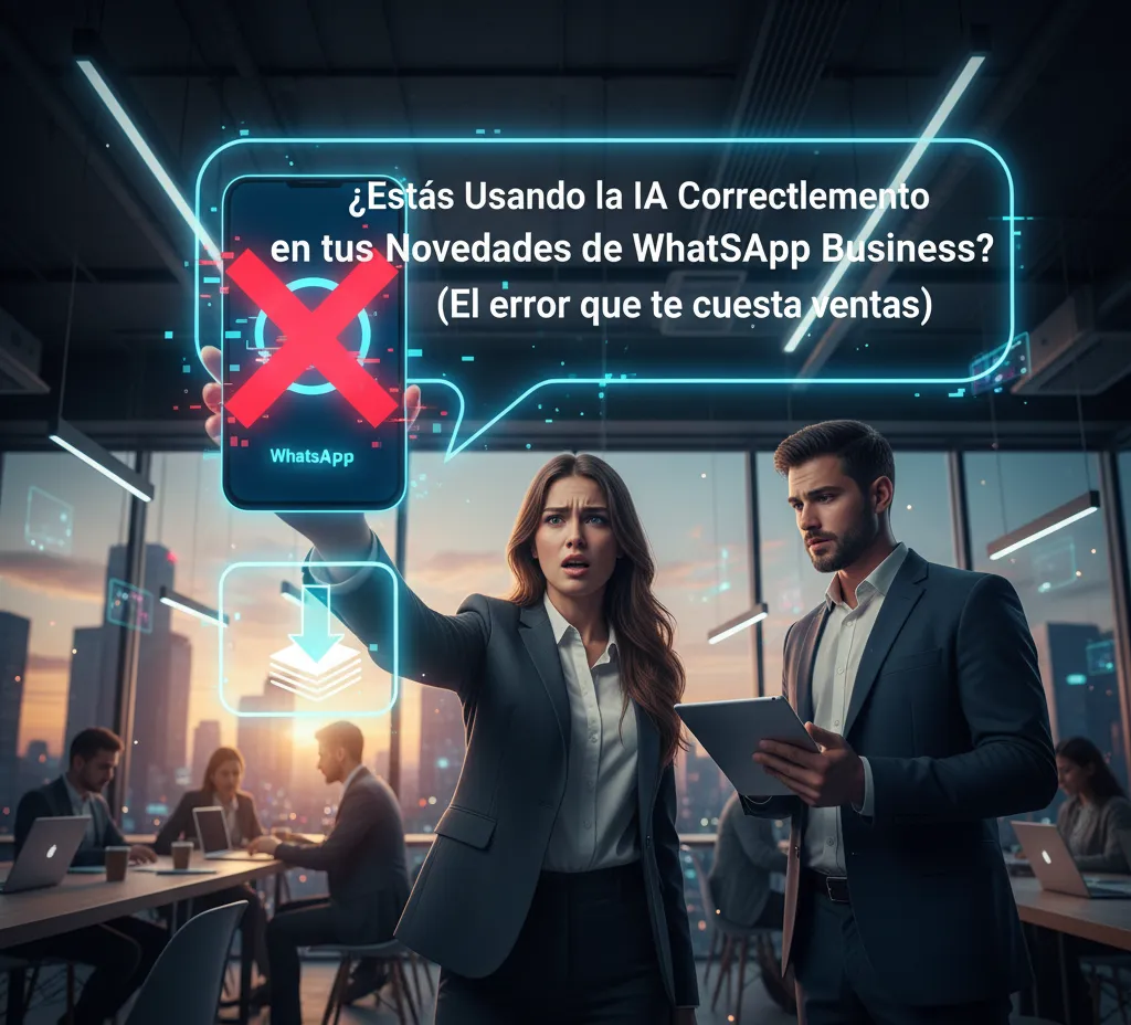 ¿Estás Usando la IA Correctamente en tus Novedades de WhatsApp Business? (El error que te cuesta ventas)