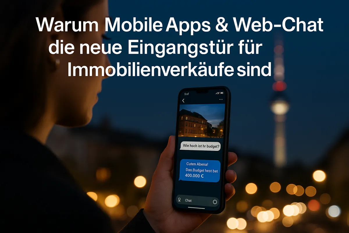 Warum Mobile Apps & Web-Chat die neue Eingangstür für Immobilienverkäufe sind