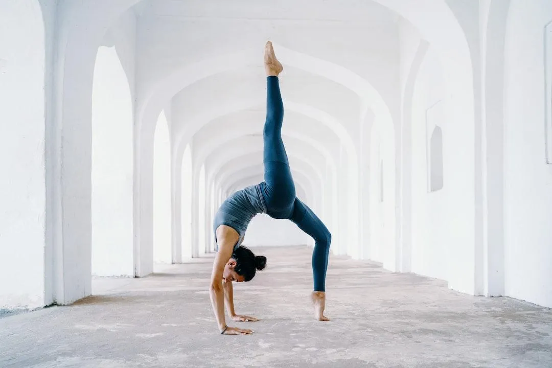 girl doing yoga