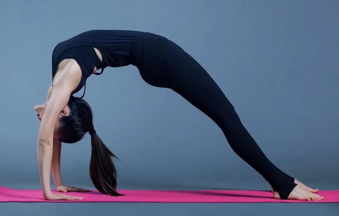 girl doing yoga pose