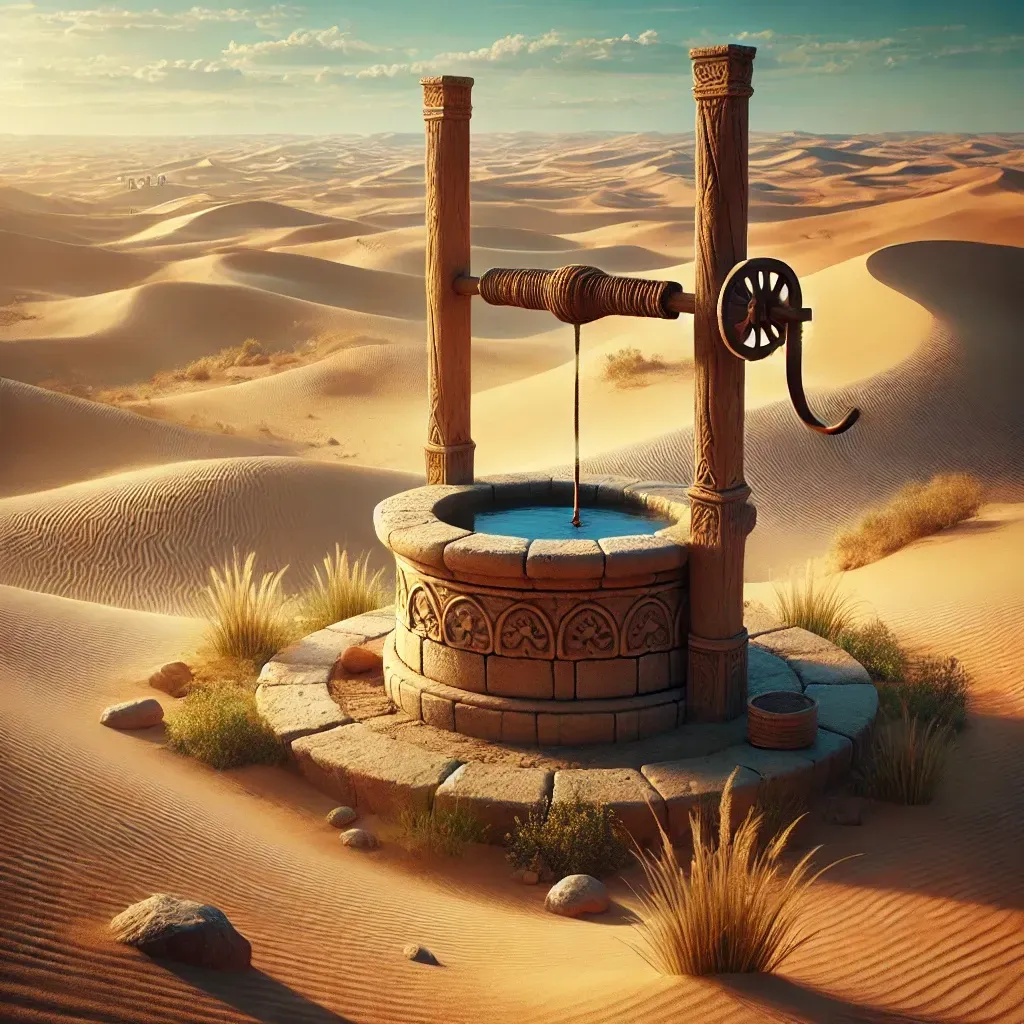 Wasser in eine Wüste